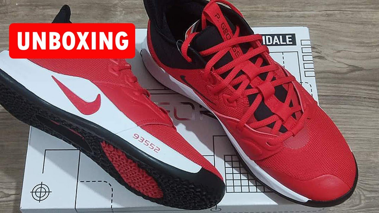 UNBOXING UNIVERSITY RED 2019 Nike PG 3