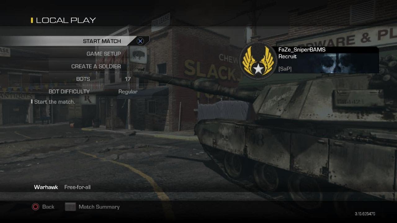Call of Duty Ghosts sniper night