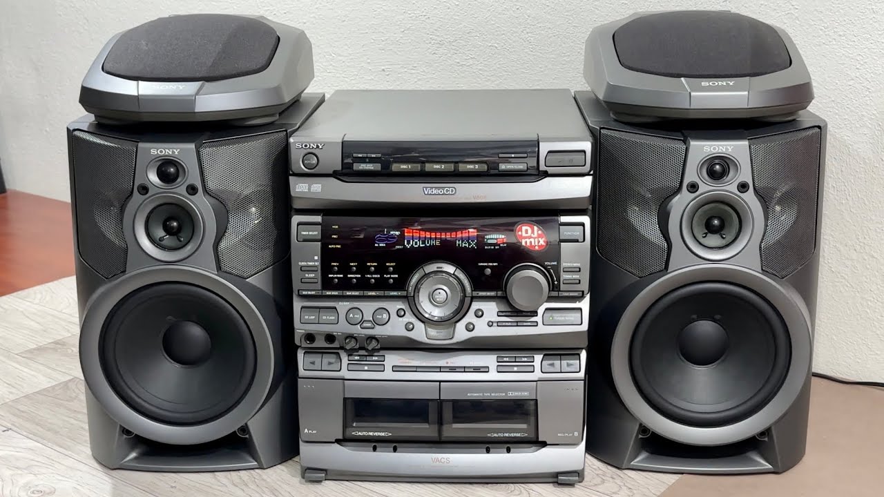 SONY MHC-V808 Первый тест после обслуживания, ремонта и восстановления