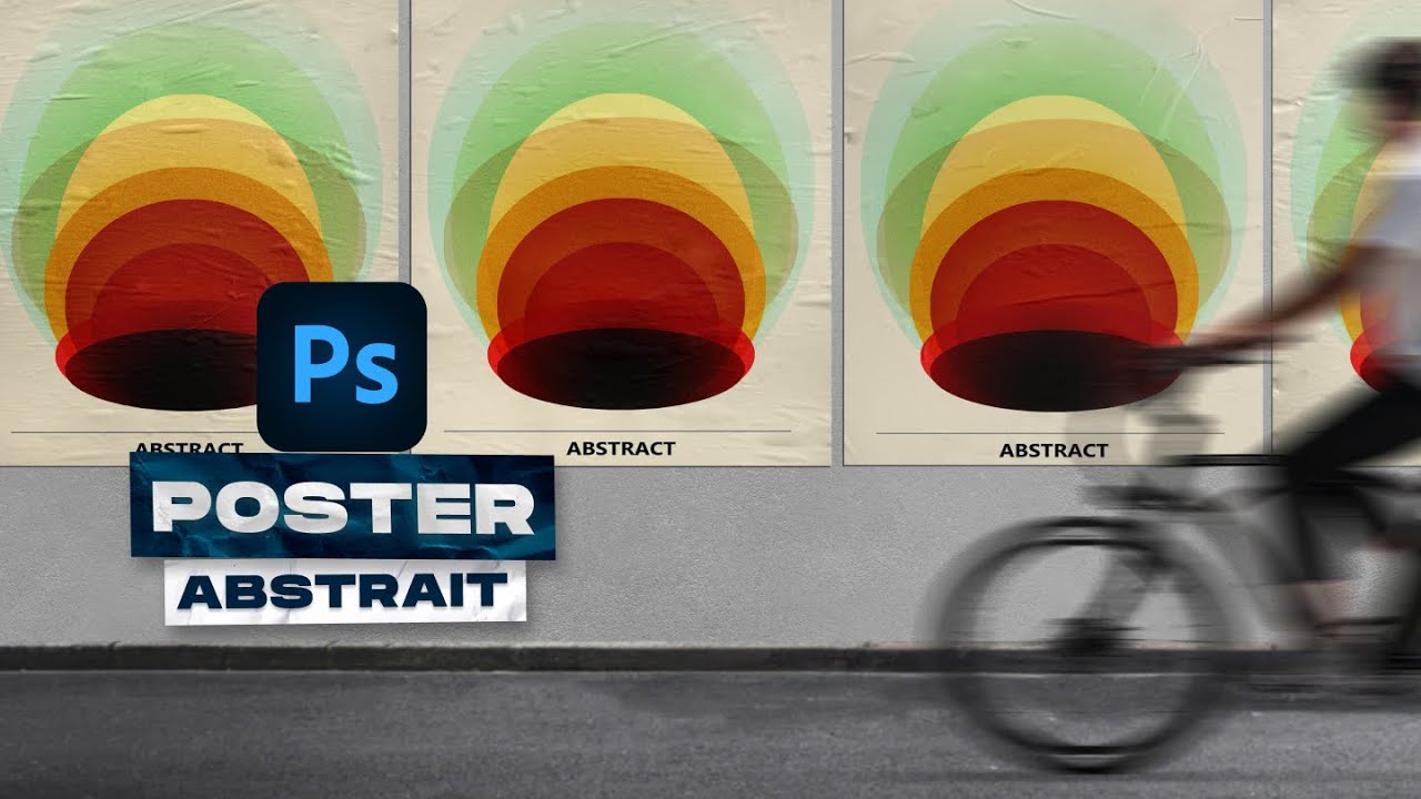 Poster abstrait dans Photoshop CC