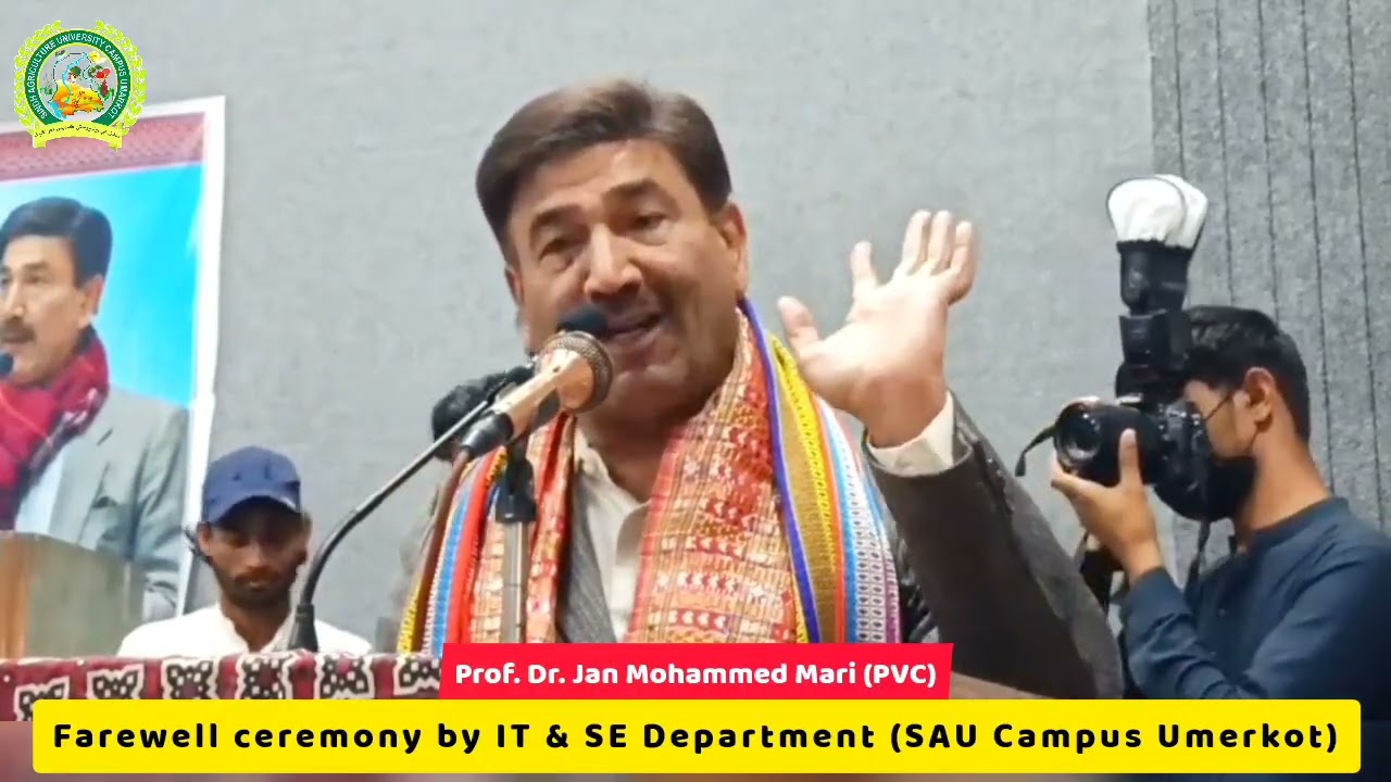 Dr Jan Mohammed Mari PVC Sindh Agriculture University Campus Umerkot 