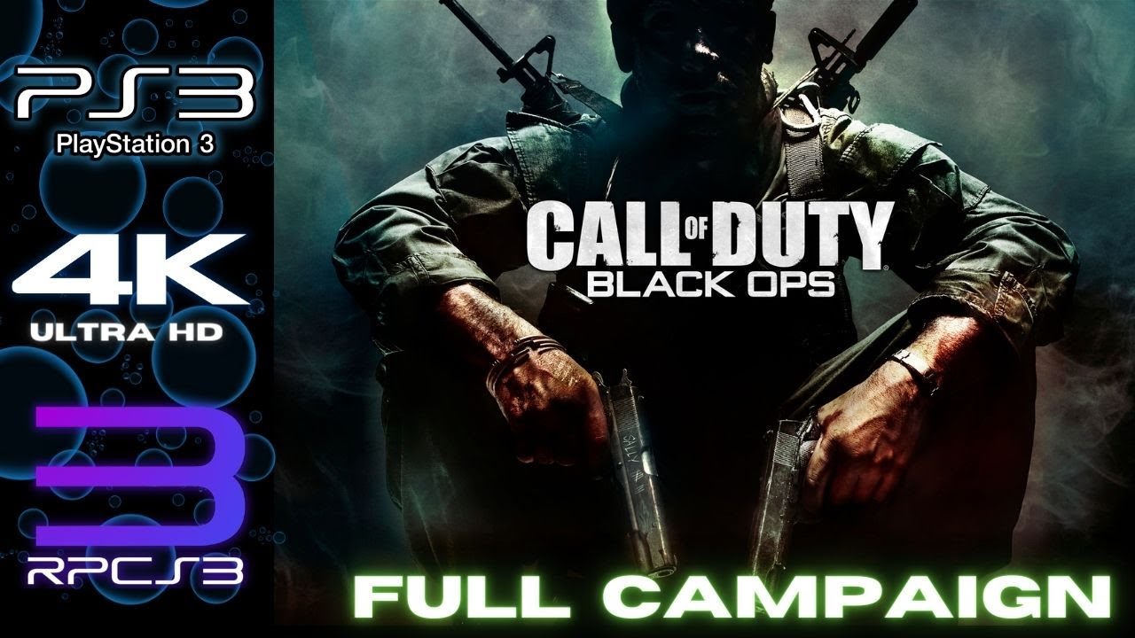 【PS3】Call of Duty: Black Ops | RPCS3 Emulator Longplay 4K 60FPS #BLUS30591
