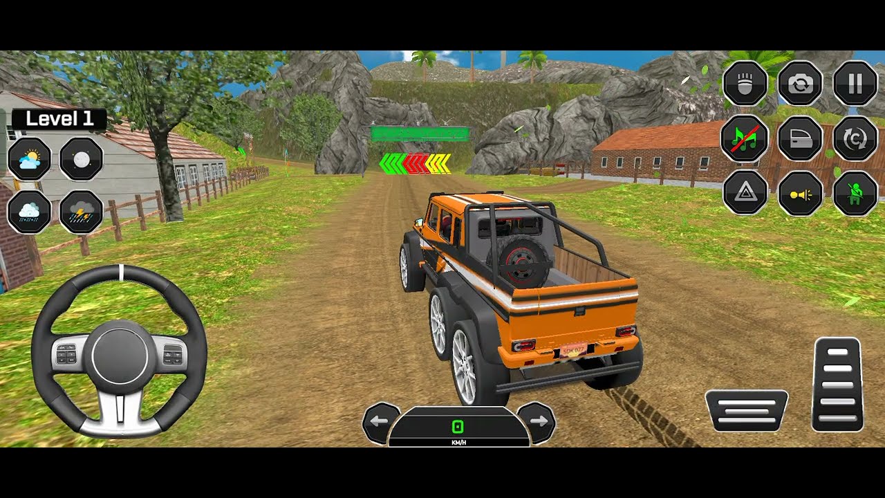 Experience offroad jeep driving with exciting levels and smooth control!