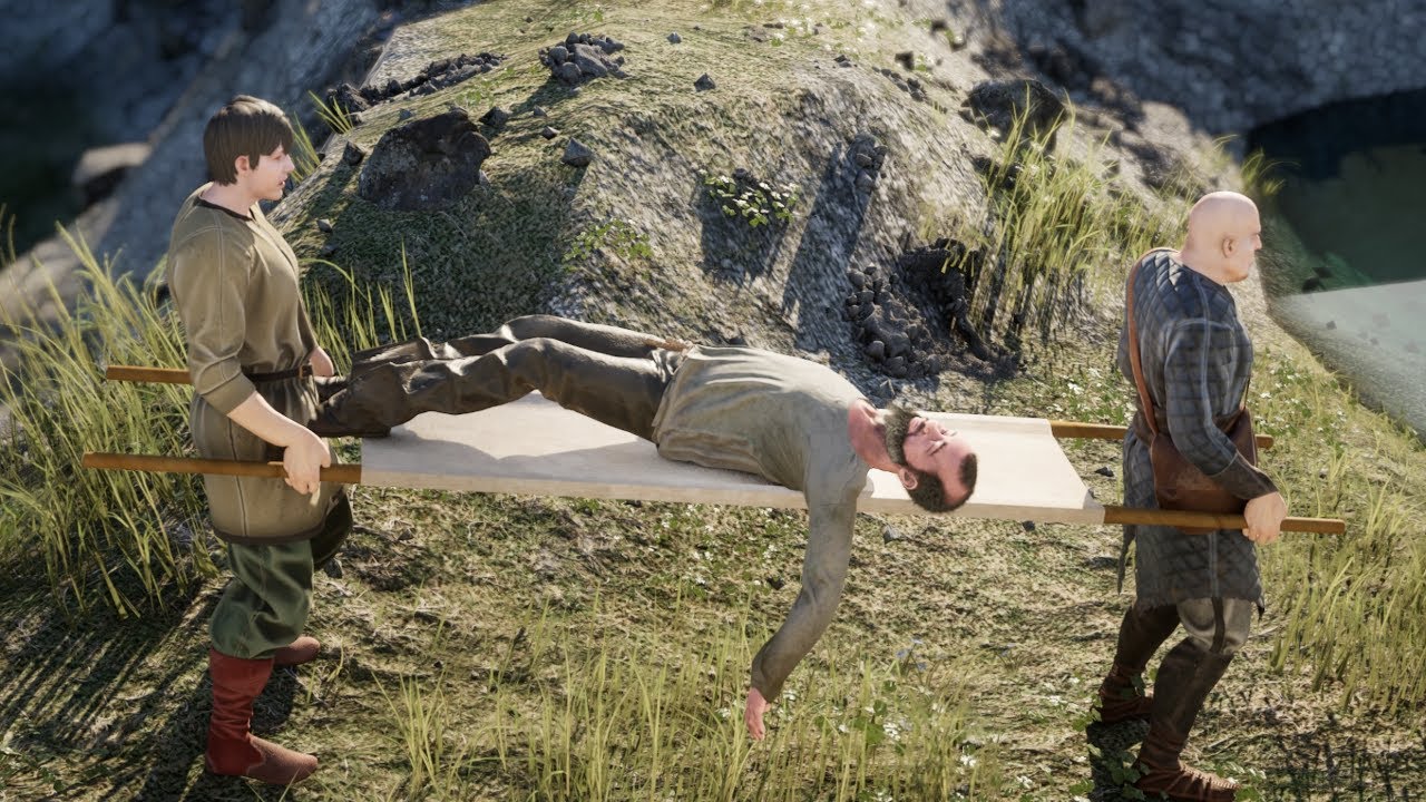 カチカチに硬い担架で急病人を雑に運ぶゲーム【STRETCHER MEN】
