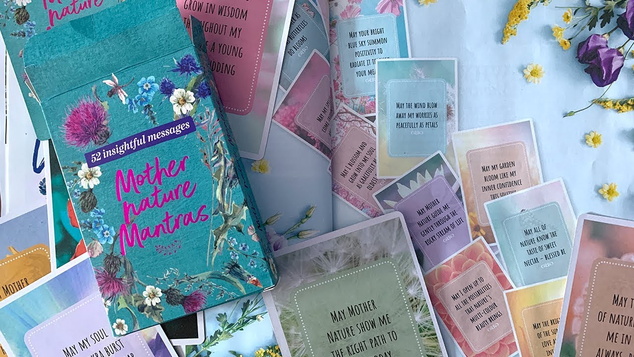 SOUL & SPIRIT MOTHER NATURE MANTRAS ORACLE CARDS REVIEW 🌺🌿 HONEST OPINION & DECK FLIP THROUGH
