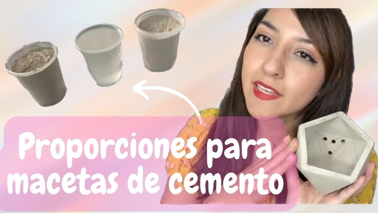 CÓMO HAGO MI MEZCLA Y PROPORCIONES PARA MACETAS DE CONCRETO | Jessy Bunka Crafts