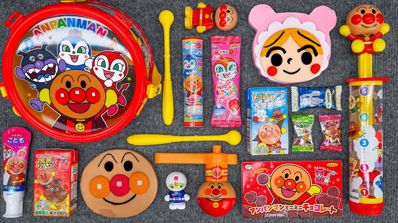 ✨アンパンマンキャンディコレクション🍬🍫開けると気持ちいい🍭お菓子、ソーダ、ASMRおもちゃ😊アンパンマンキャンディ✨