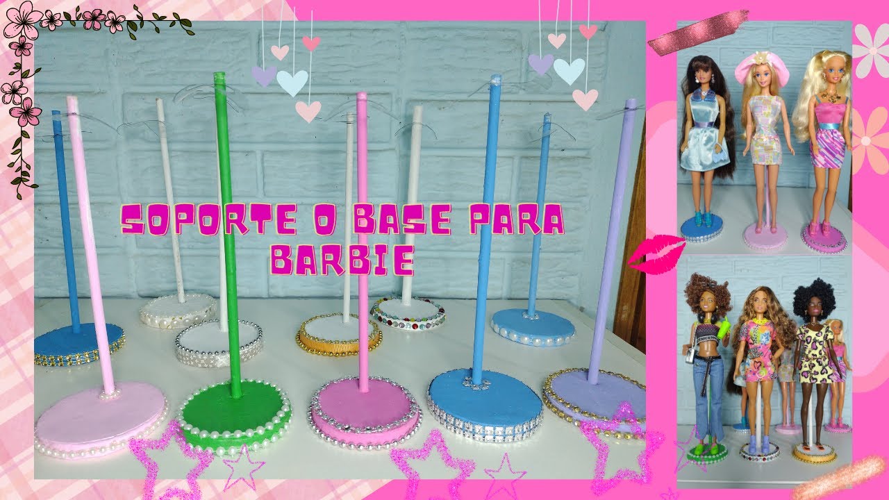 COMO HACER SOPORTES O BASE PARA MUÑECAS BARBIE