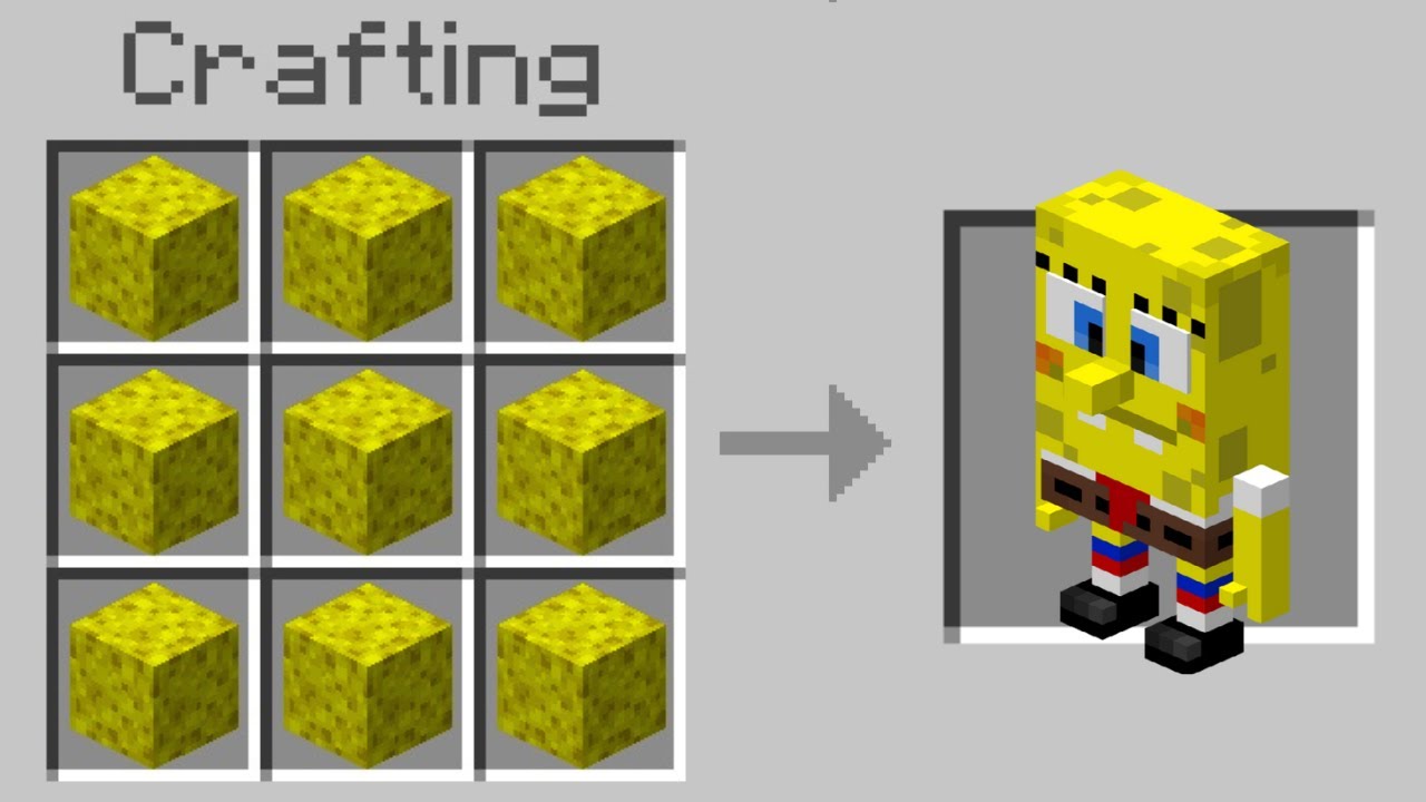 Minecraft But I Added SpongeBob