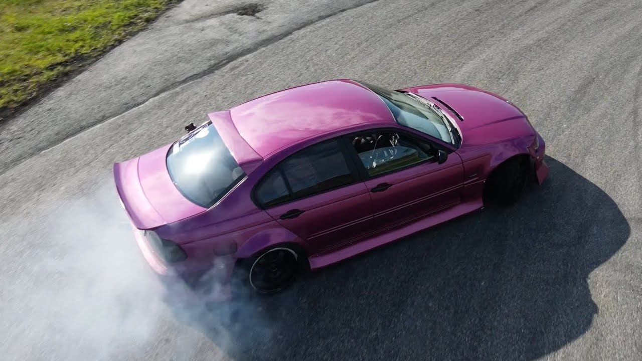 E46 TURBO DRIFT 2 MINUTE HOTLAP | RAW DRONE