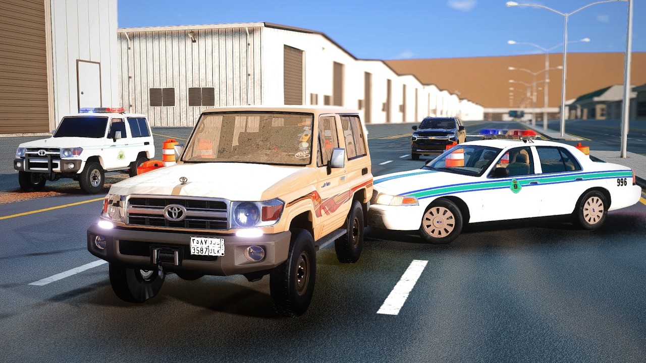 محاكي الحوادث - راعي الجيب الربع هرب من التفتيش شوف نهاية التهور 🔥🚧beamNG drive