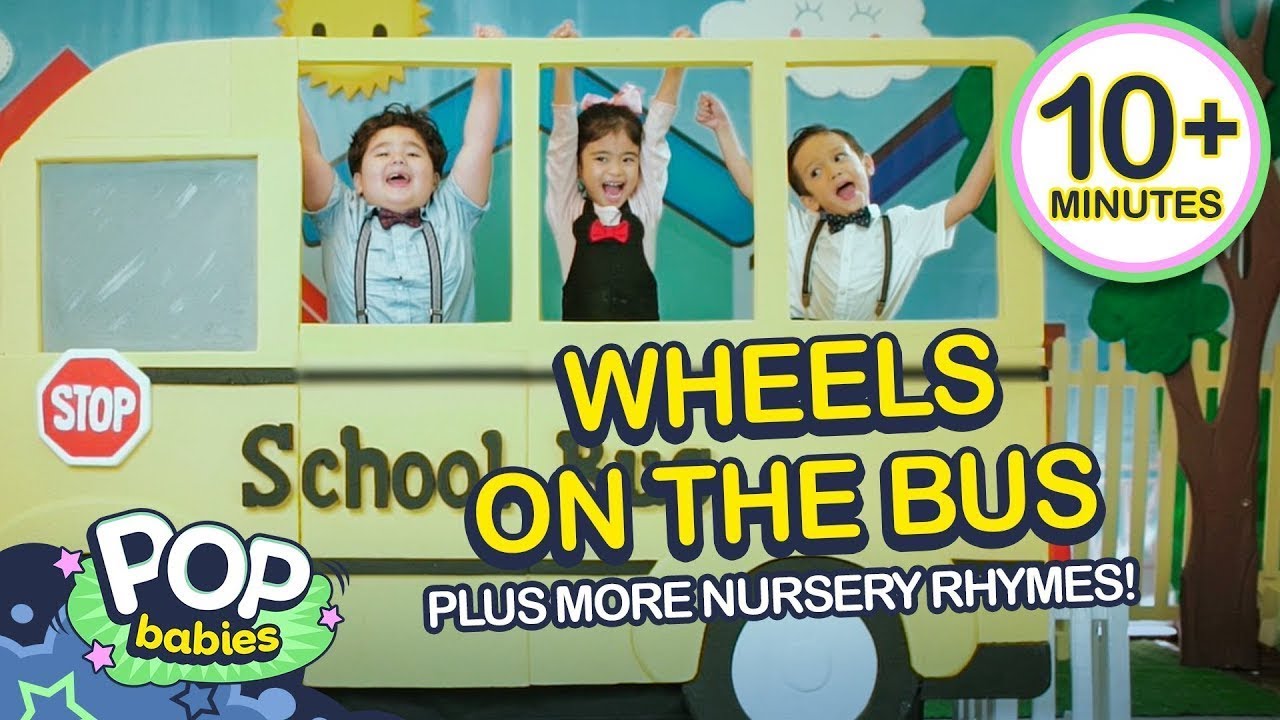 Wheels On The Bus + More Nursery Rhymes| Studio Play Non- Stop Compilation| Pop Babies