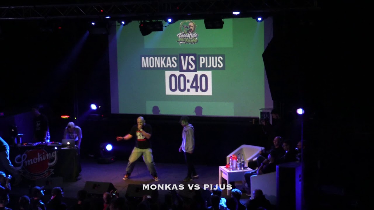 Monkas VS Pijus // Freestyle MC Battle 2017 Pusfinalis