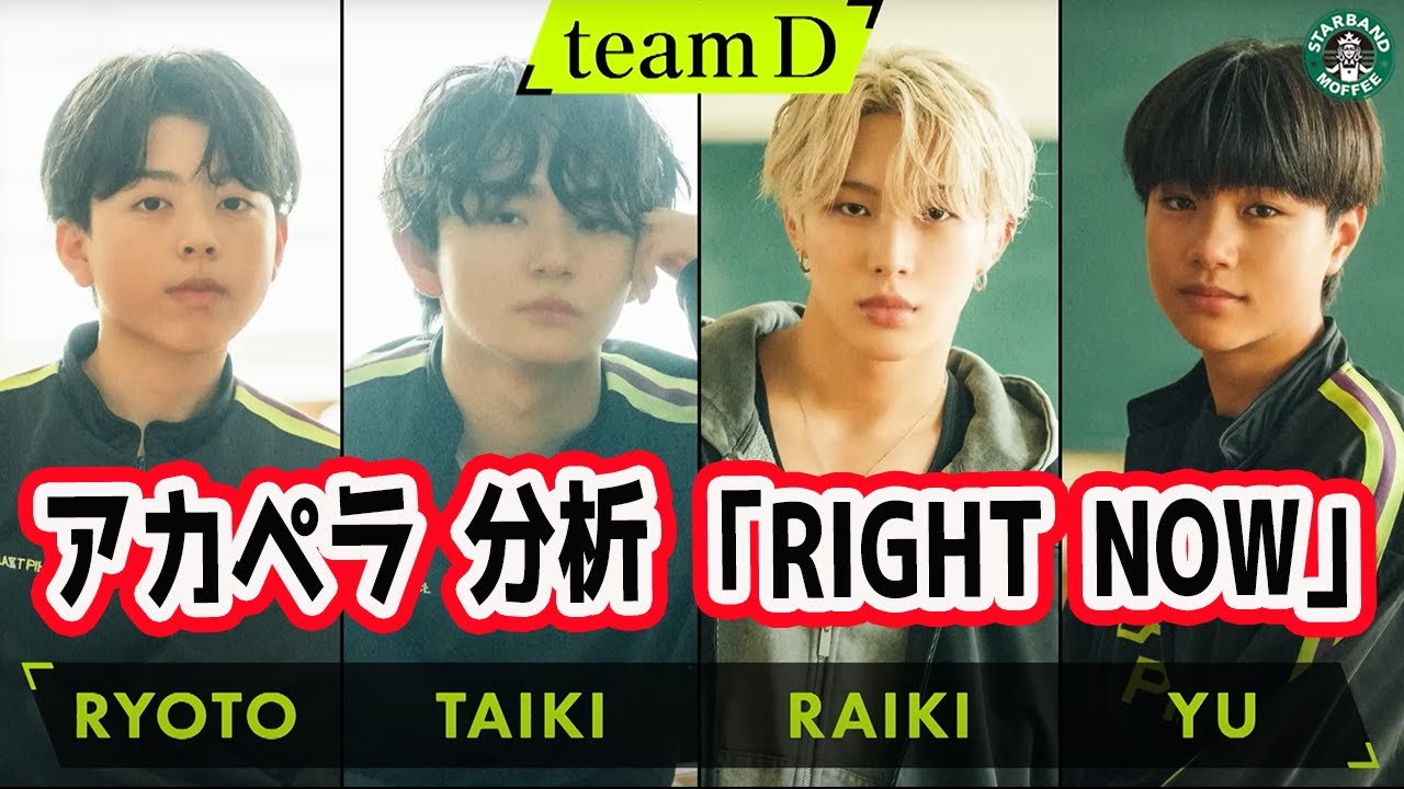 【RIGHT NOW】アカペラ分析で聞こえる、リョウトとユウの今だから出せる声【THE LAST PIECE / team D】