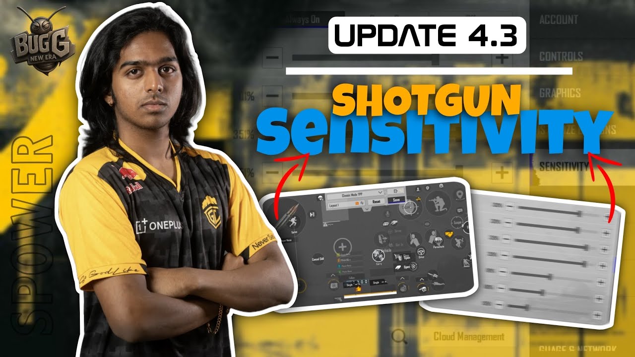 🔥 Настройки чувствительности Spower Gaming 4.3 + код управления четырьмя пальцами - обновление Bg...