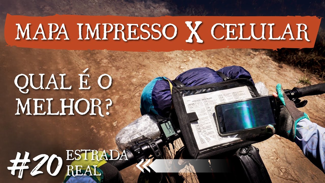 MAPA IMPRESSO X CELULAR = qual é MELHOR para o CICLOTURISMO? | Bicicleta Elétrica na Serra do Caraça
