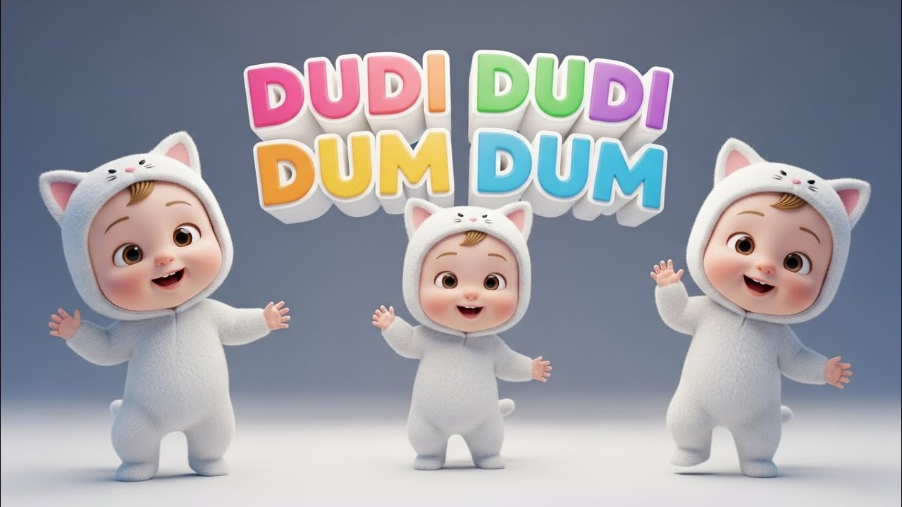 Dudi Dudi dum dum songs funny dance funny cats 3D animation kids video cats dance