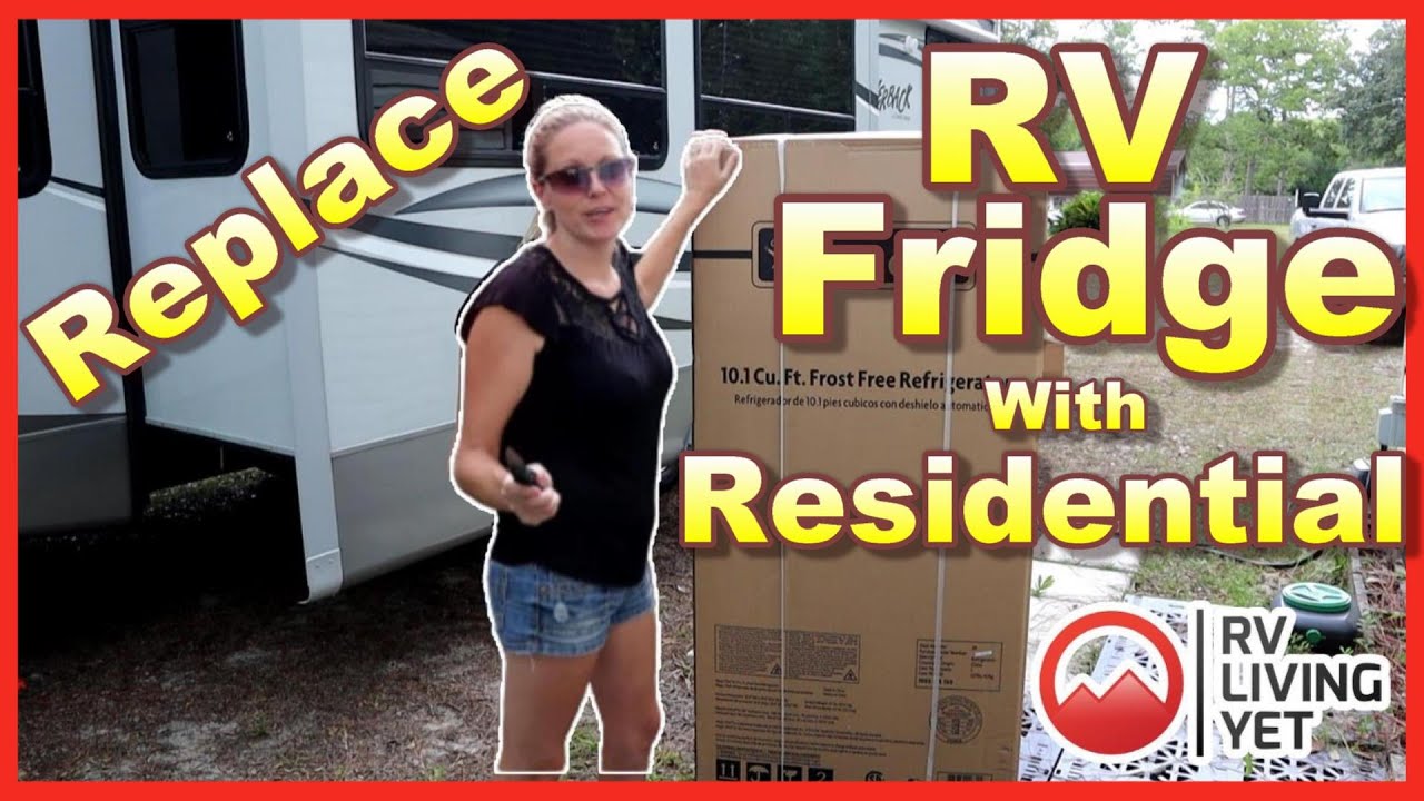 RV Refrigerator Installation | How to Replace RV Refrigerator with Residential Fridge | RV Living