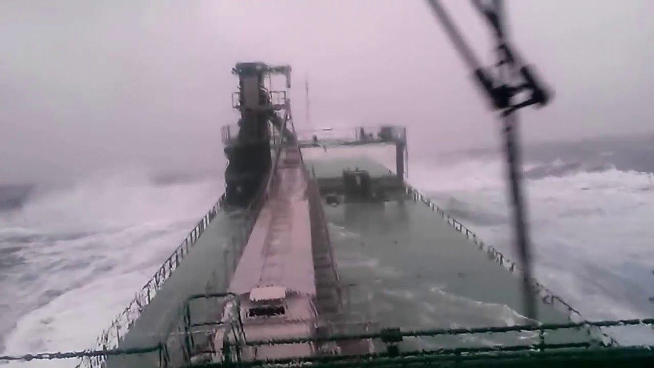 Bulk Carrier in Bad Weather
