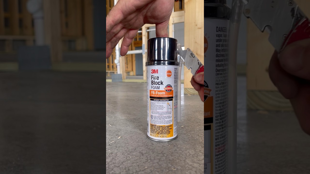 Fire Blocking Holes With Foam