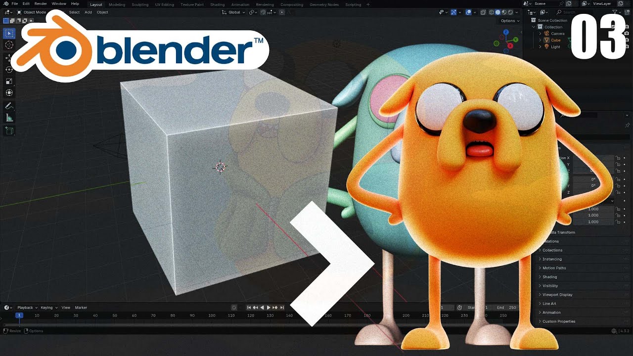 Apprendre Blender 4.3 : Créer les Jambes de Jake en 3D – logiciel 3d gratuit