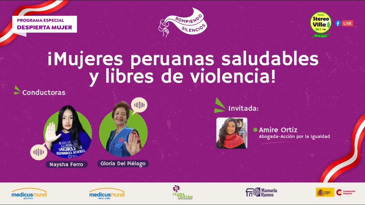 Mujeres peruana saludables y libres de violencia