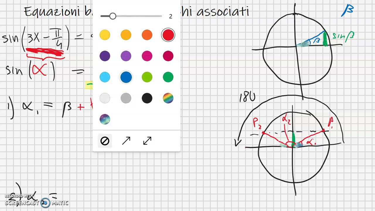 Equazioni con archi associati - 1