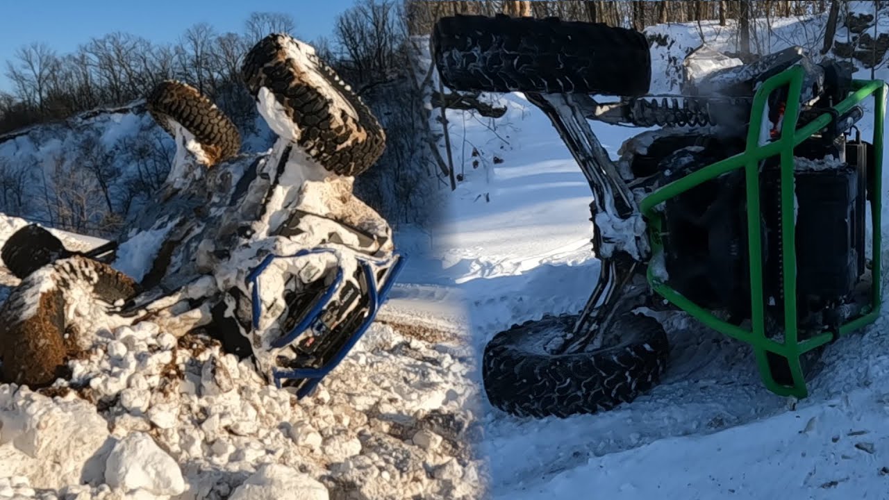 RZR & X3 CARNAGE & ROLL OVERS on Snowy Hill Climbs | WIDE OPEN HIGH RANGE |