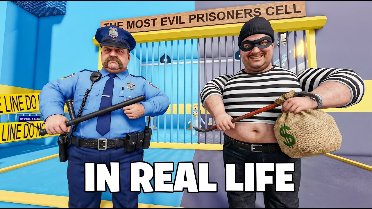 POLICE BARRY VS THIEF BARRY'S PRISON RUN! (OBBY) REAL LIFE all morphs unlocked - Roblox