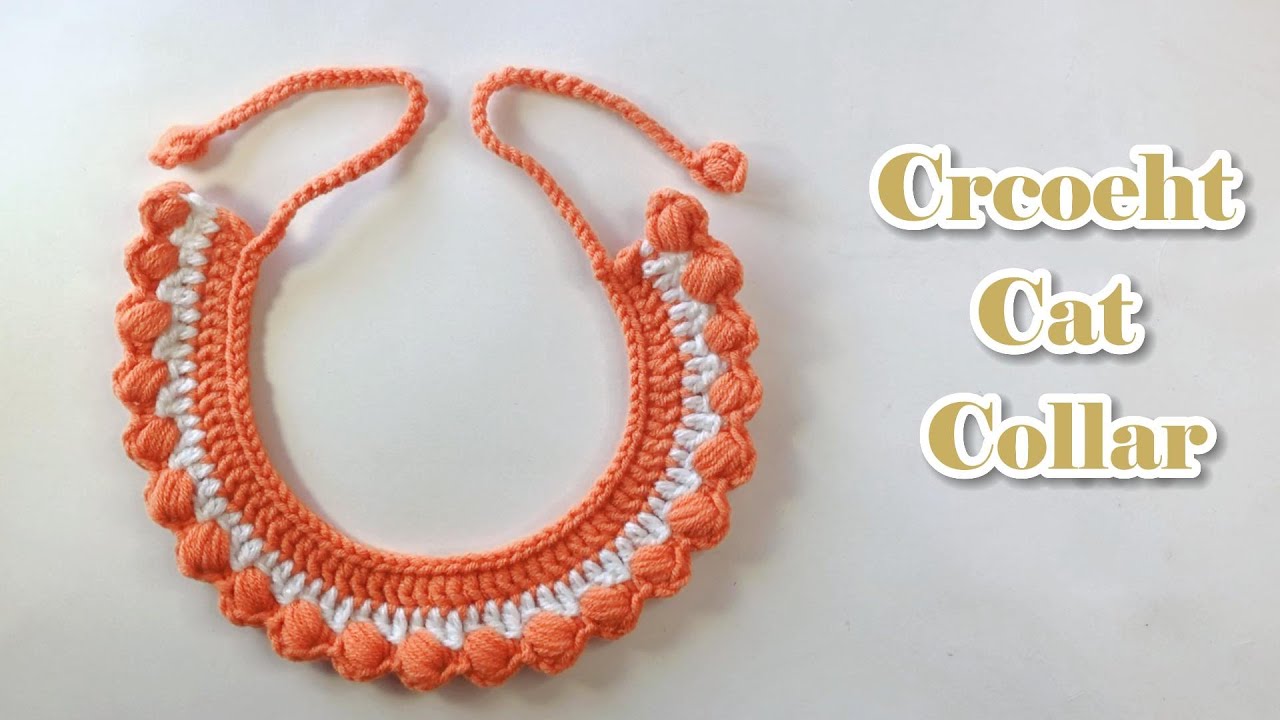 Crochet Cat Collar | Step by Step Tutorial
