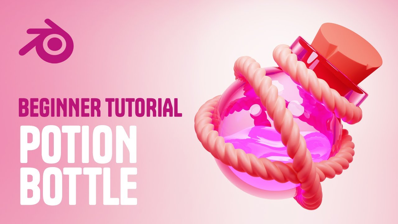 Create a Potion Bottle - Blender 3D Beginner Tutorial