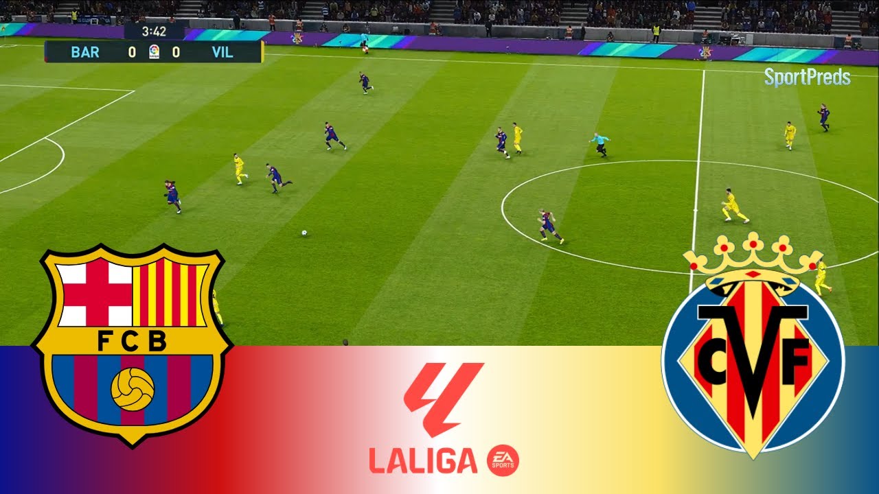 Barcelona vs Villarreal - La Liga 2025/26 | Full Match All Goals | PES 21 Gameplay