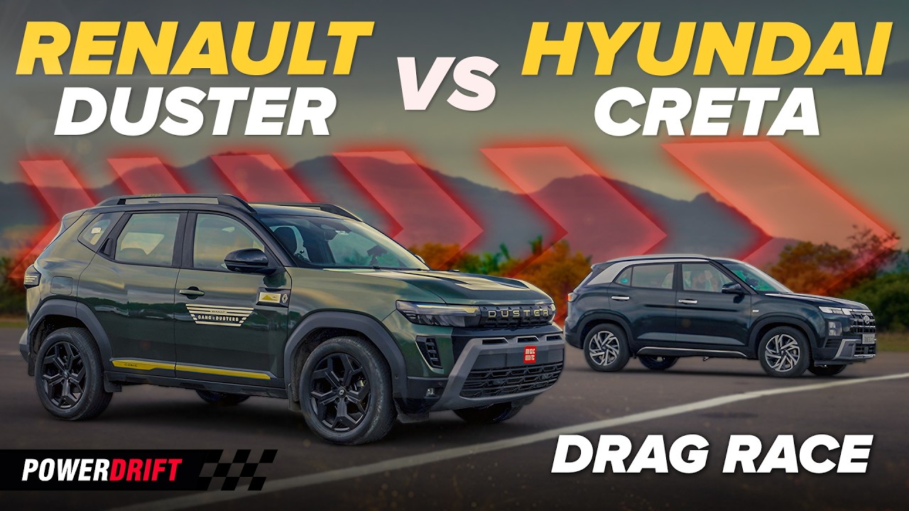 Дрэг-рейс: Hyundai Creta против Renault Duster | Какой семейный кроссовер быстрее? | Signal 2 Sig...