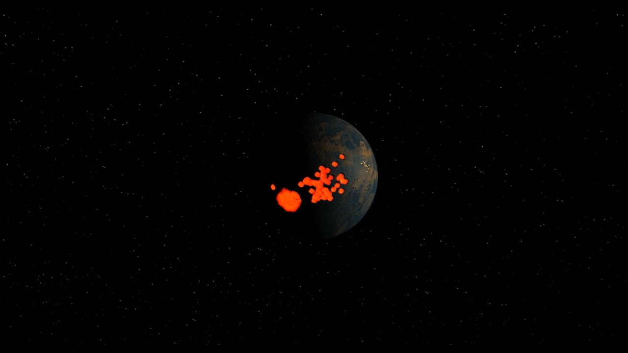Planetary Bombardment Model