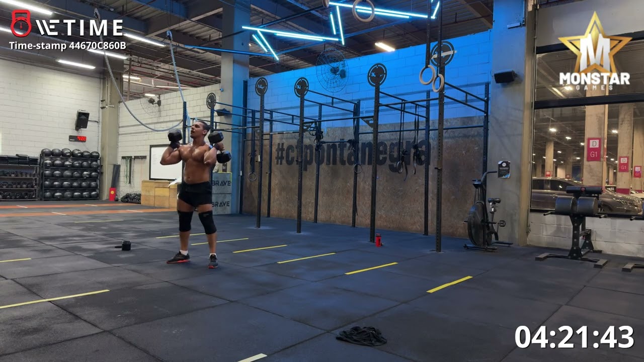 Wod 4 master 35-39 Masc “ walk, spin squat” qualifier monstar games 2026