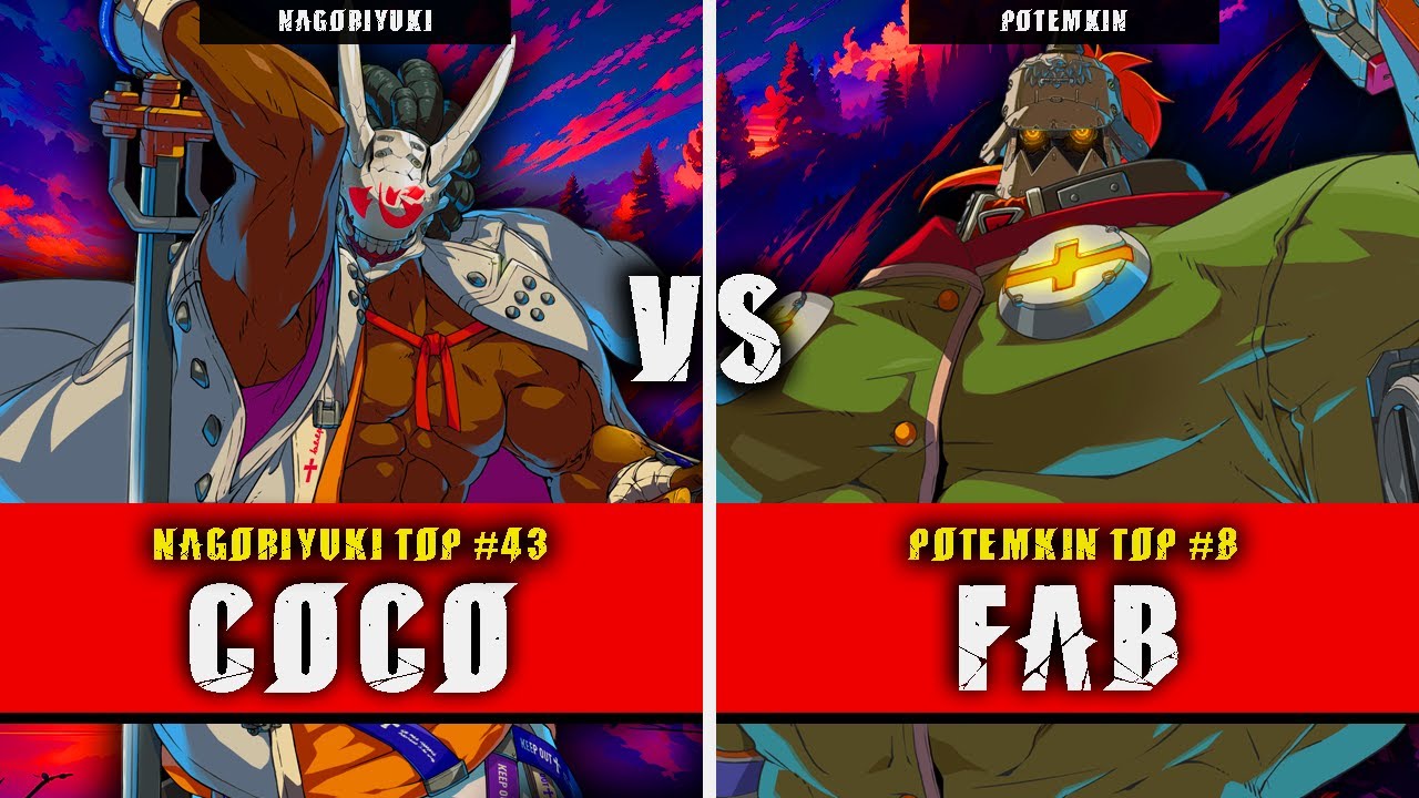 GGST | COCO (Nagoriyuki) VS FAB (Potemkin) | Guilty Gear Strive High level gameplay