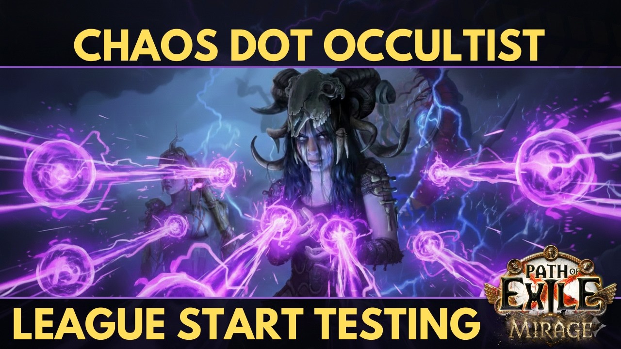 POE 3.28: League Start Testing - Chaos Dot Occultist (Expedition Farmer)