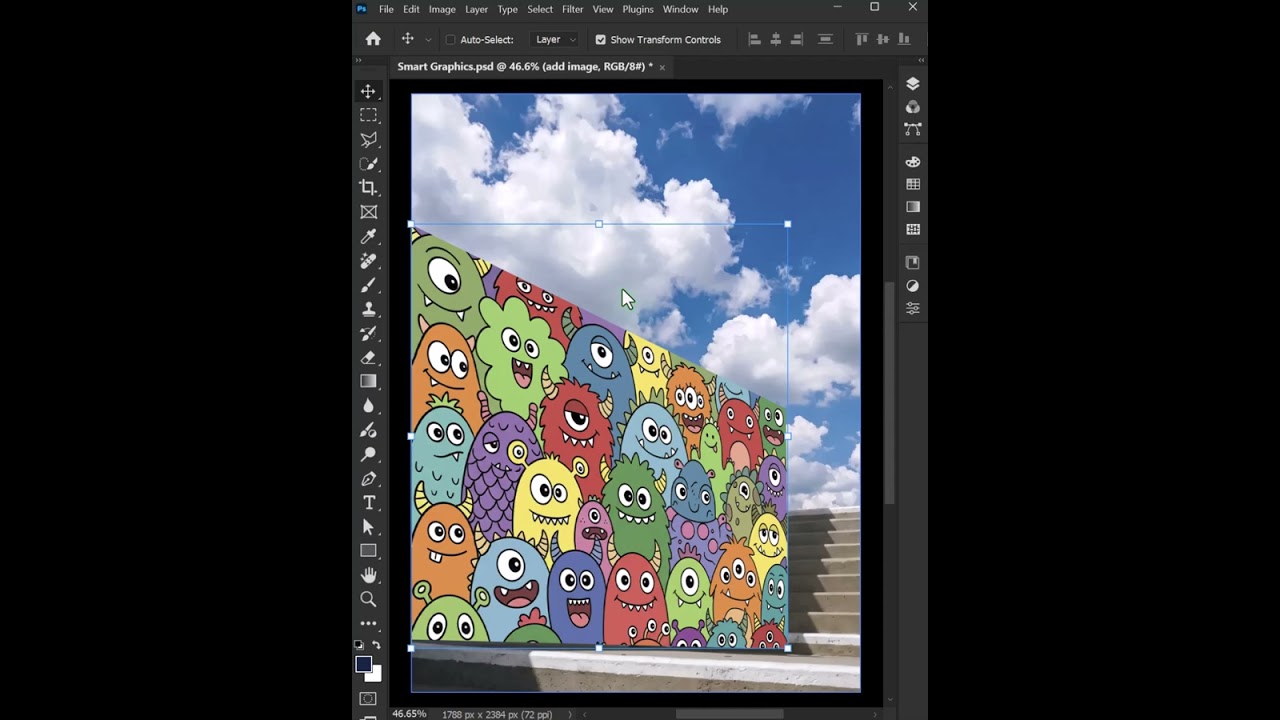 Photoshop Tutorial   Create Mural Paint Effect