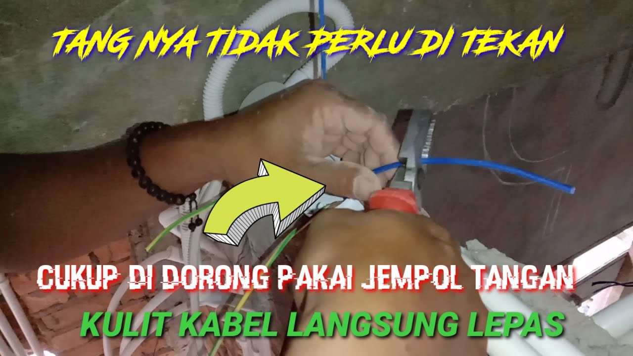 Cara Mengupas Kulit Kabel Yang Mudah Menggunakan Tang Kombinasi - Mbah Mulyo Chanel