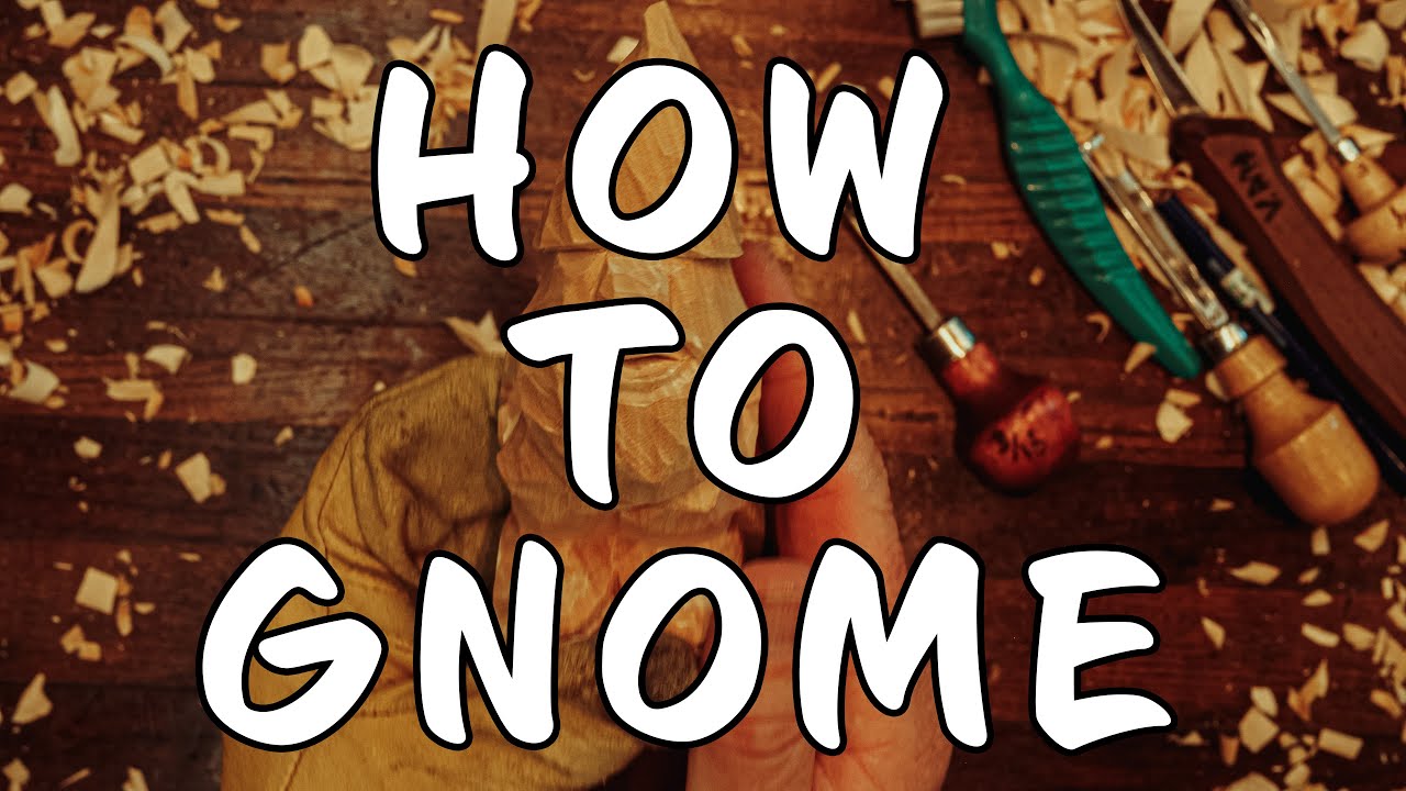 How To Wood Carve A GNOME || Start To Finishing Woodcarving