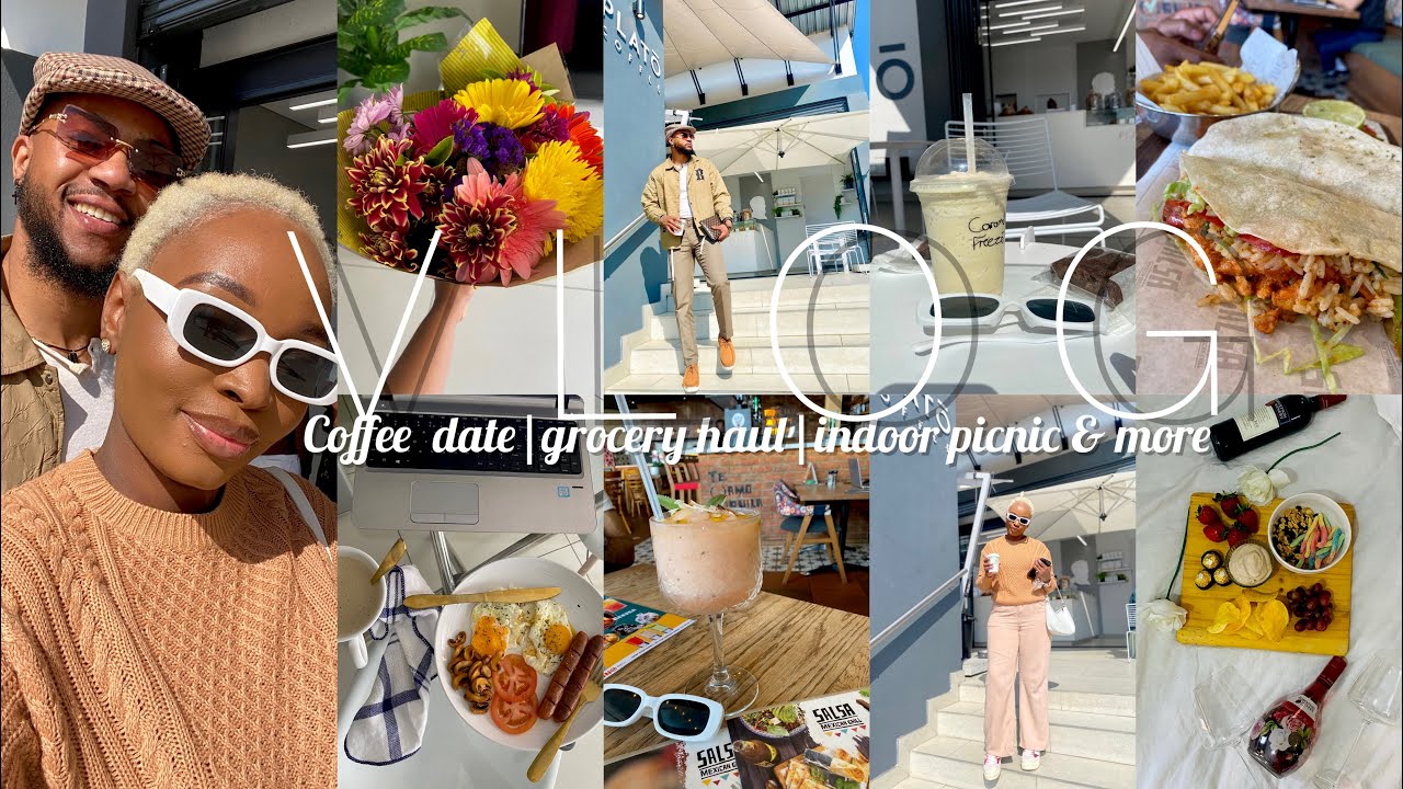 VLOG: Jet home haul | platō coffee| salsa mexican grill |grocery haul| indoor picnic | 🇿🇦 YouTuber