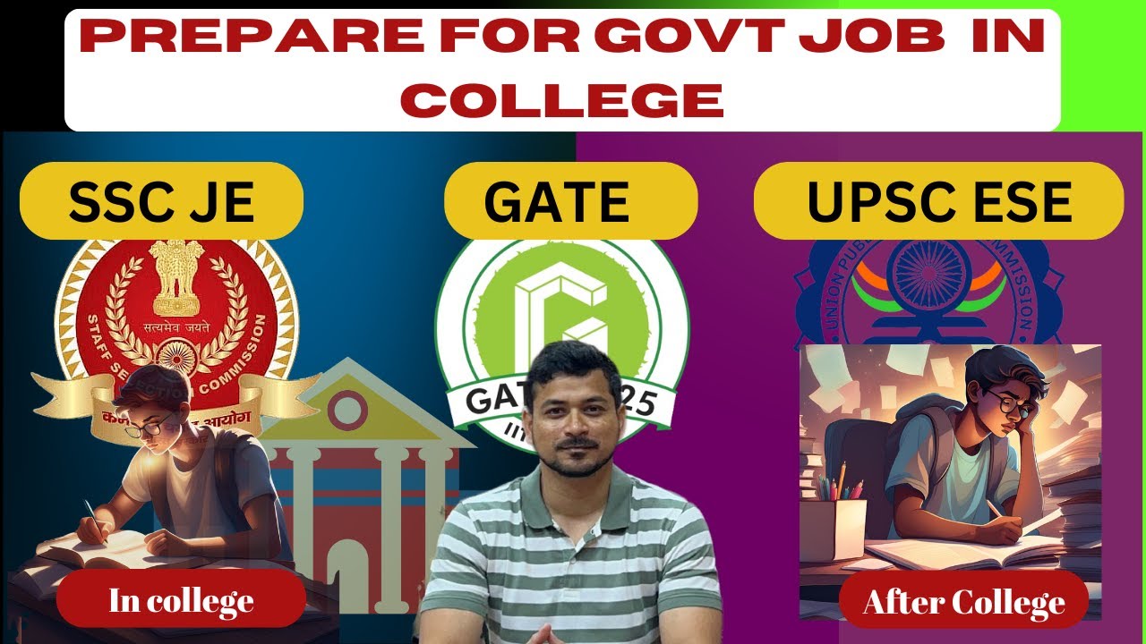 PREPARE FOR GOVT JOBS IN COLLEGE| COMPLETE GUIDE| SSC JE| GATE|ESE|