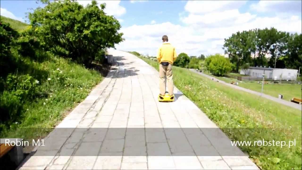 Robin M1 - mini segway na Ursynowie.