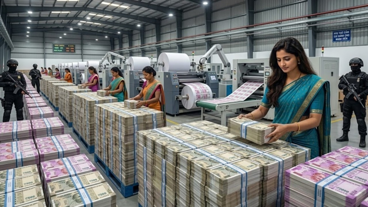 Inside Indian Rupee Factory | How India Produces Its National Currency