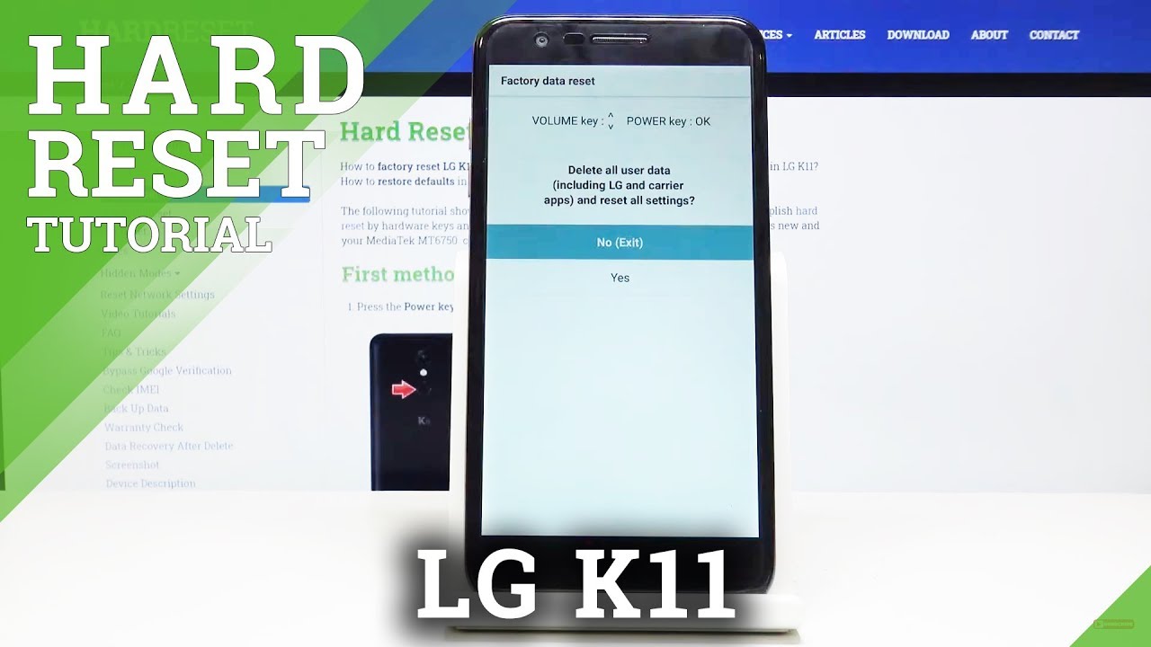 HARD RESET LG K11 – Bypass Screen Lock / Wipe Data