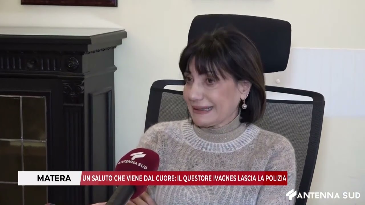 30 GENNAIO 2026 - MATERA, UN SALUTO CHE VIENE DAL CUORE: IL QUESTORE IVAGNES LASCIA LA POLIZIA