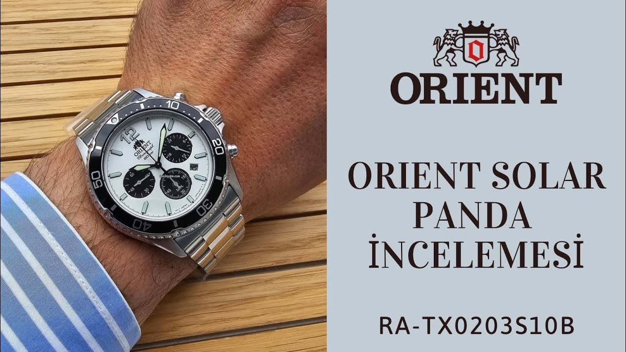 ORIENT SOLAR PANDA KRONOGRAF İNCELEMESİ (RA-TX0203S10B) #orient  #seiko