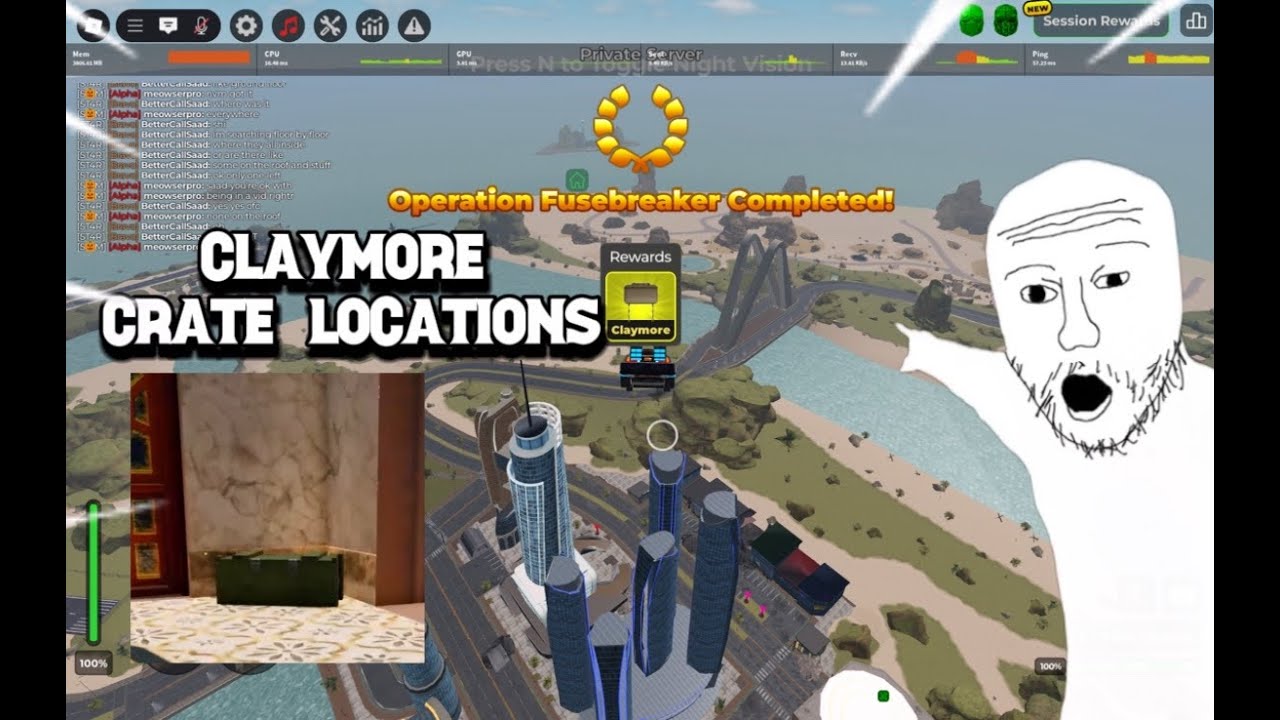All War Tycoon Claymore Ammunition Crates locations!!!!