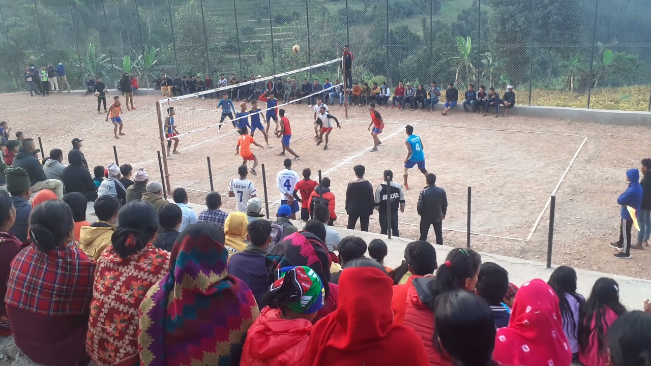 Ghiring 1 tanahu vs Damachour syangja volley final match Juntara cup⚽⚽✋✋