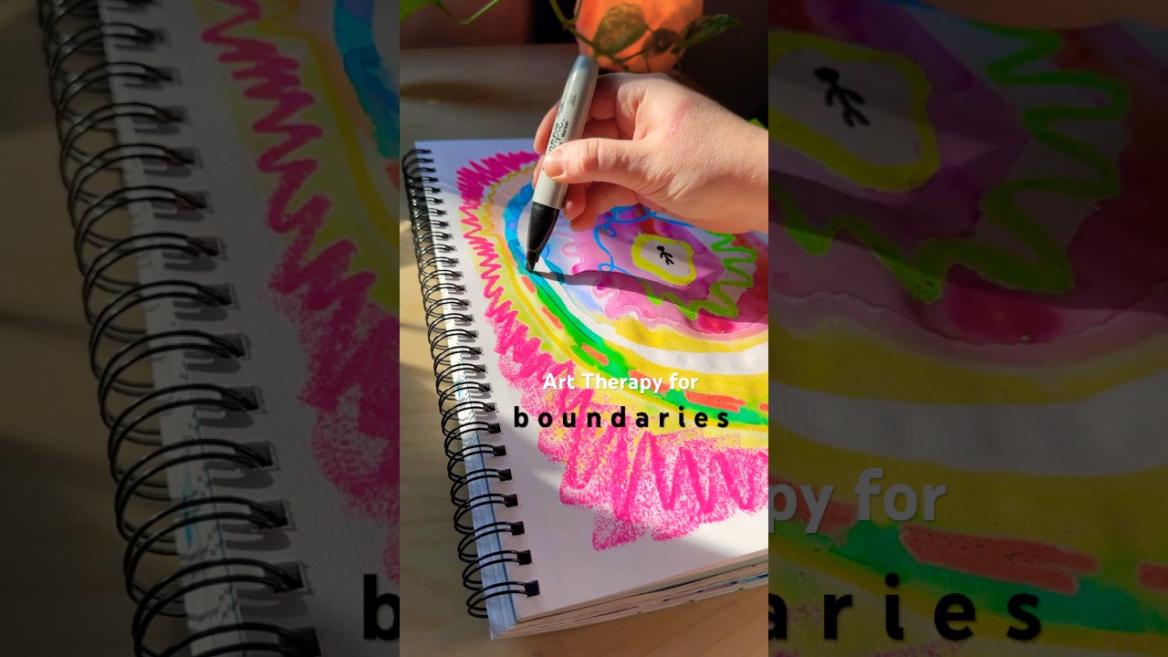Feel Into Your Boundaries Through Art #arttherapy
